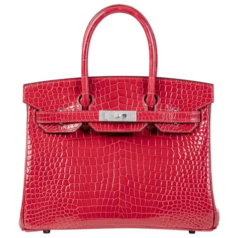 hermes birkin 30cm braise porosus with diamond hardware|Hermes Birkin 30 Braise Shiny Porosus Crocodile Gold Hardware.